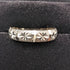 British vintage jewelry, sterling silver bright cut ring